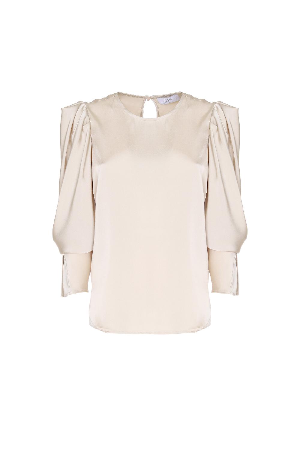 Soallure BLUSA MANICHE A SBUFFO RASO UNITO Acquista Ora