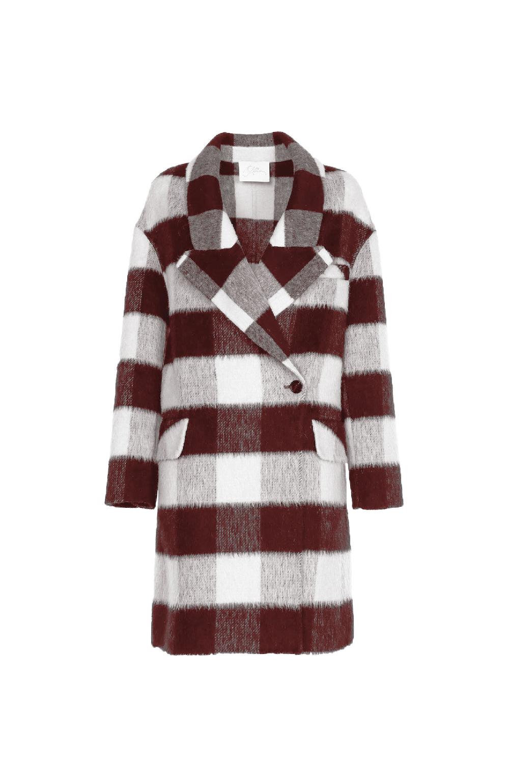Soallure CAPPOTTO MIDI CHECK Sconto