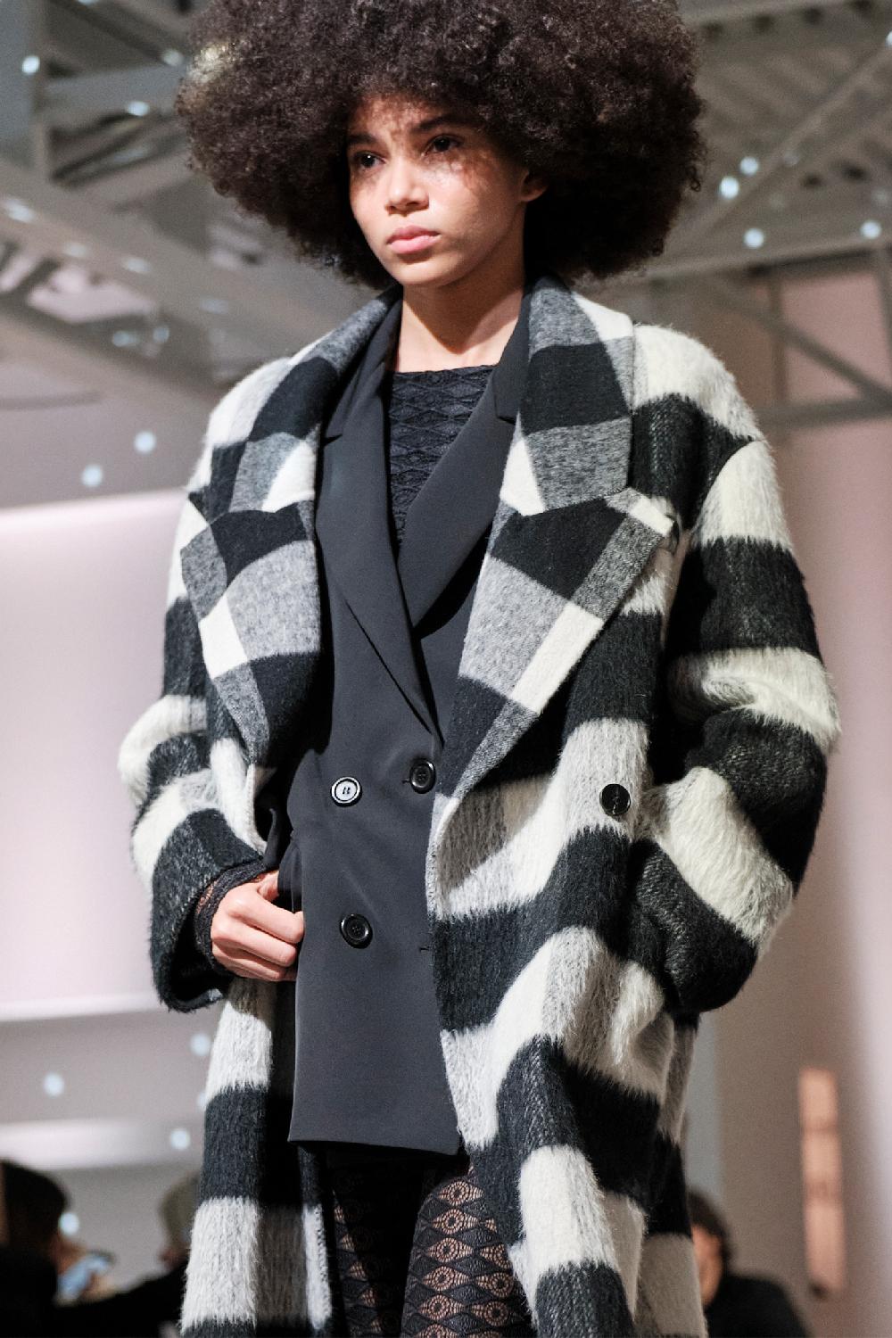 Soallure CAPPOTTO MIDI CHECK Sconto