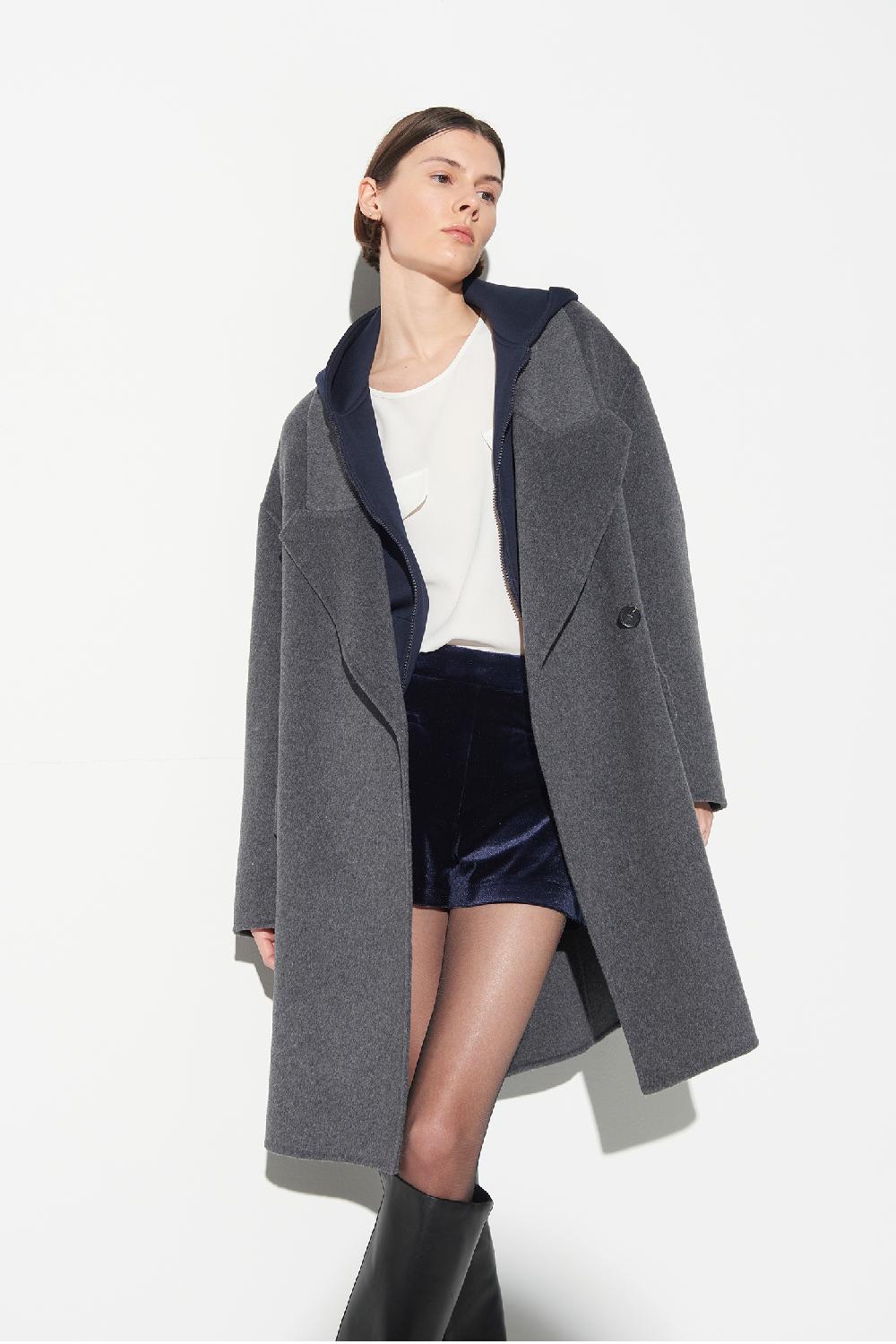 Soallure CAPPOTTO DOPPIO PETTO CON REVER A PUNTA TAGLIATA Offerta