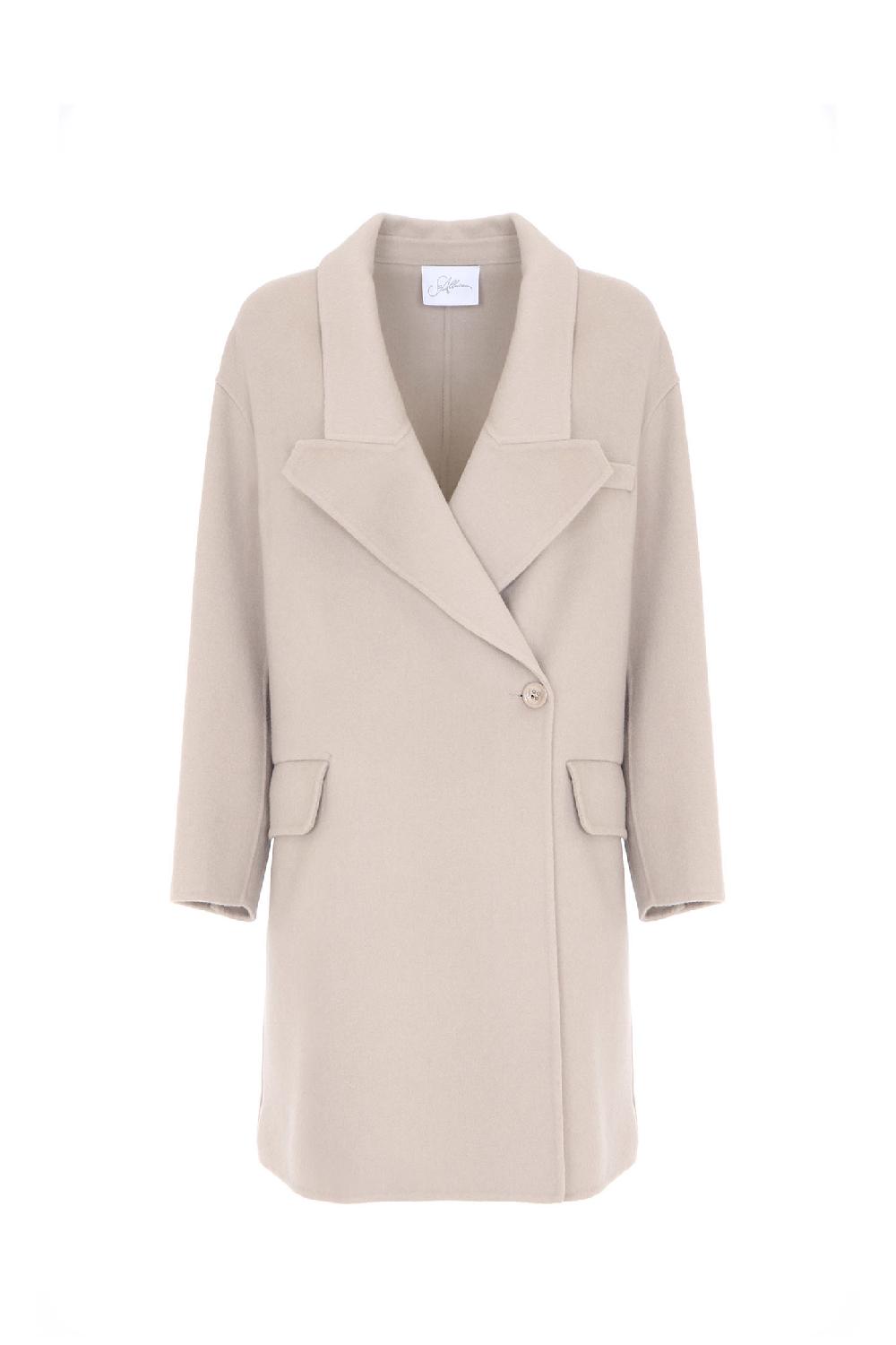Soallure CAPPOTTO DOPPIO PETTO CON REVER A PUNTA TAGLIATA Offerta