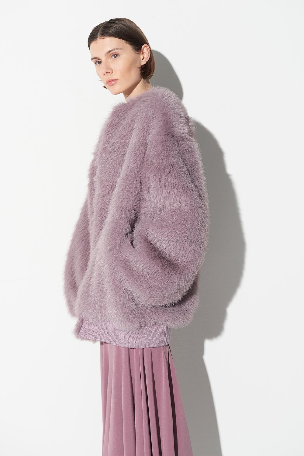 Soallure GIACCA BOMBER IN PELLICCIA SINTETICA Hotsell