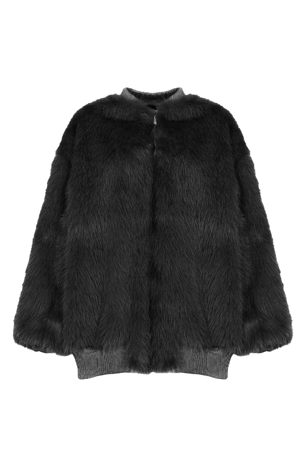 Soallure GIACCA BOMBER IN PELLICCIA SINTETICA Hotsell