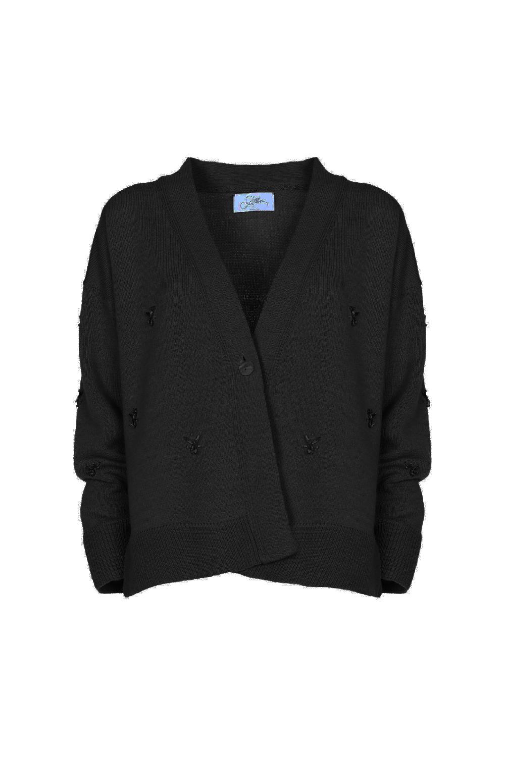 Soallure CARDIGAN CABOCHON MISTO LANA Vendita Calda