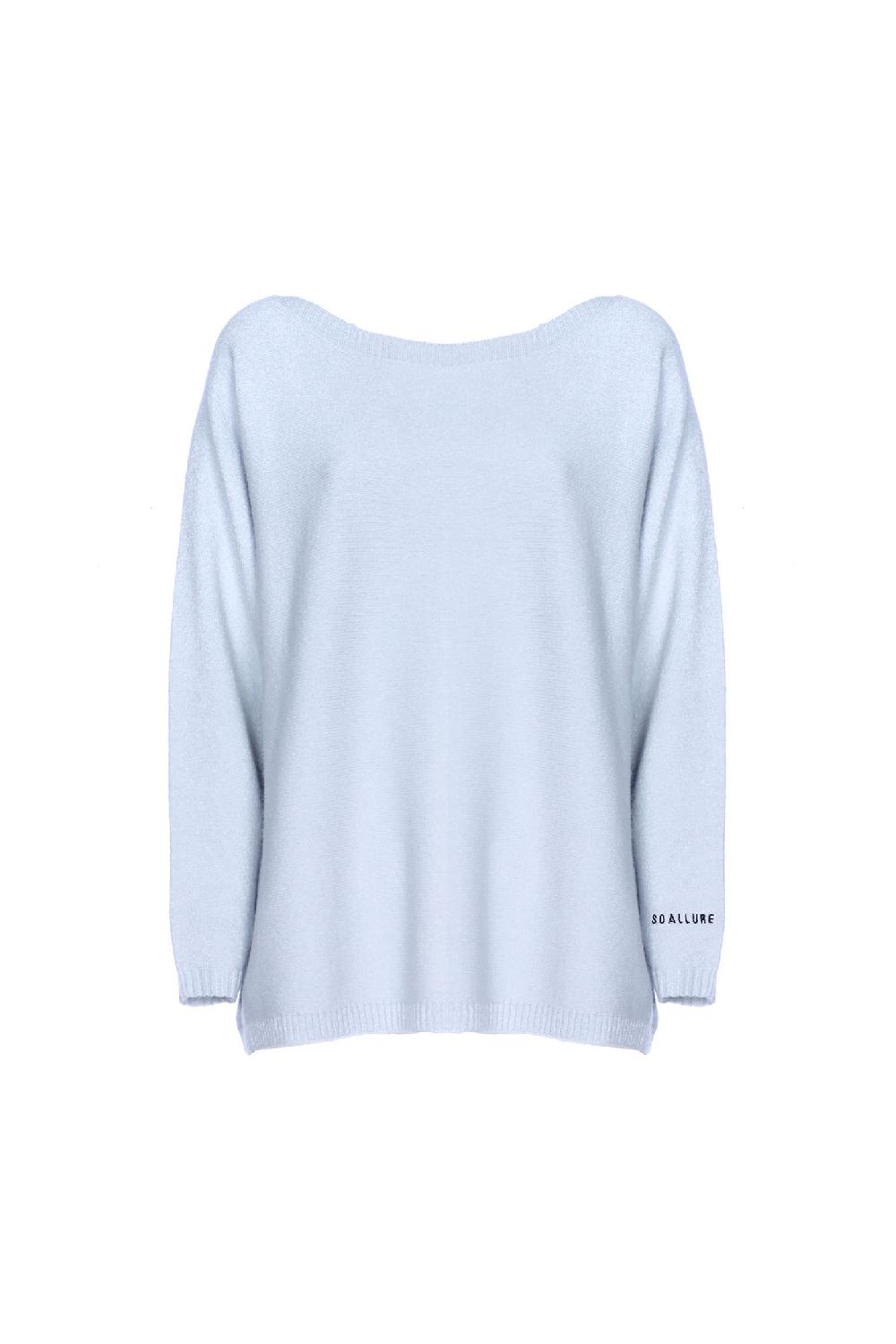 Soallure MAGLIA BOXY COLLO RICAMO SOALLURE Saldi Di Fabbrica