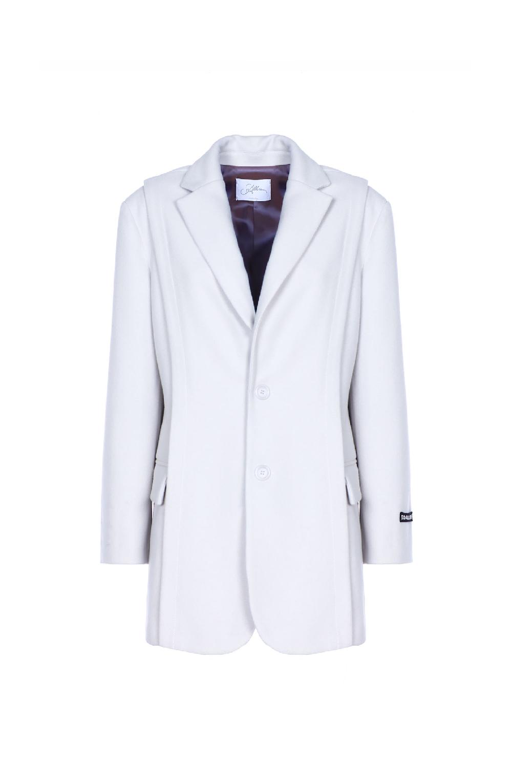 Soallure GIACCA IN PANNO CON CUCITURA LATERALE Moda