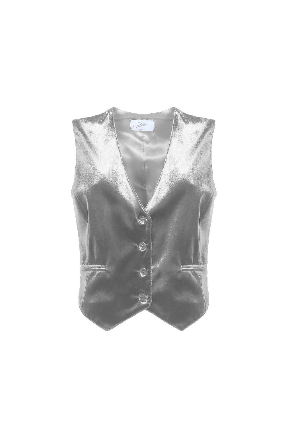 Soallure GILET CORTO IN VELLUTO Soddisfazione Garantita