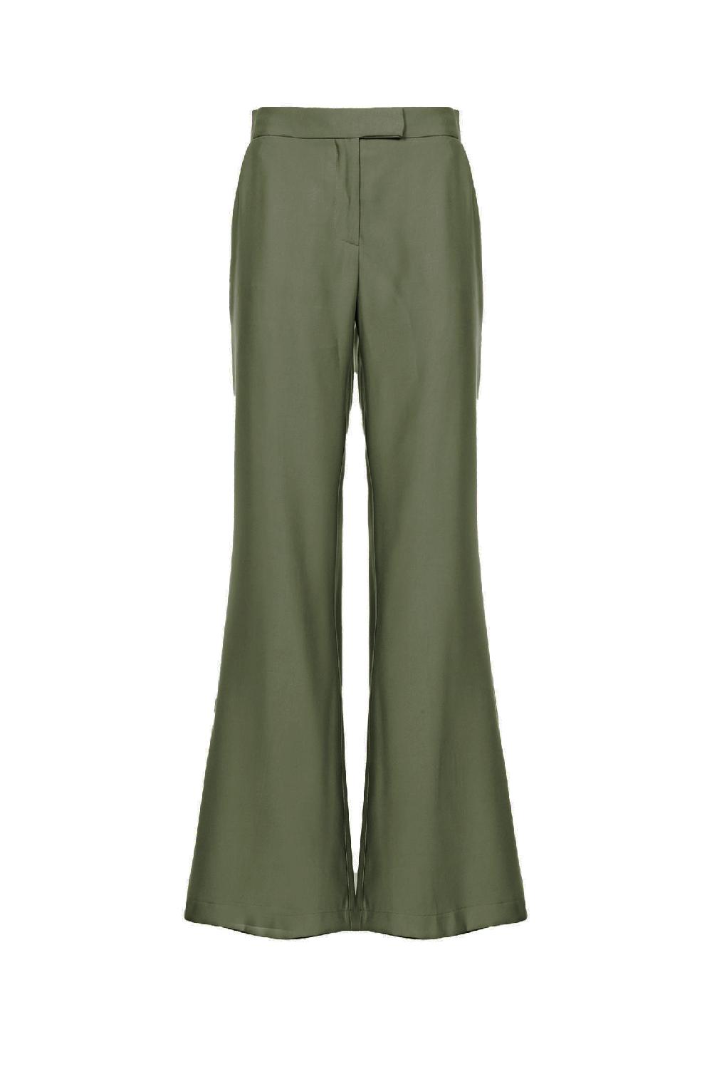 Soallure PANTALONE FLARE IN TENCEL Vendita Calda