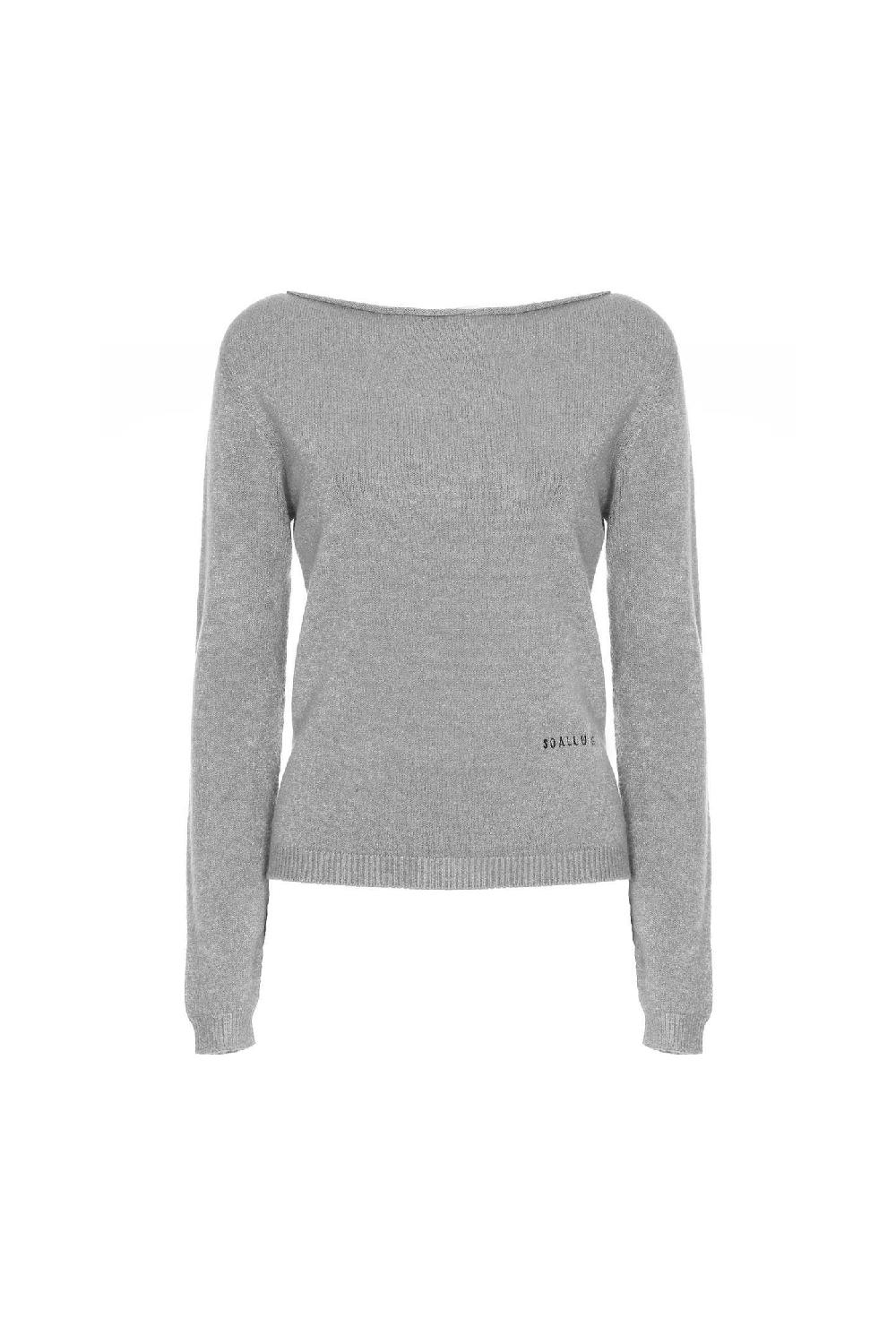 Soallure MAGLIA SLIM SCOLLO A BARCA CON RICAMO SOALLURE Vendita Economica