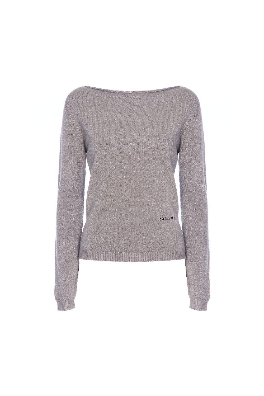 Soallure MAGLIA SLIM SCOLLO A BARCA CON RICAMO SOALLURE Vendita Economica