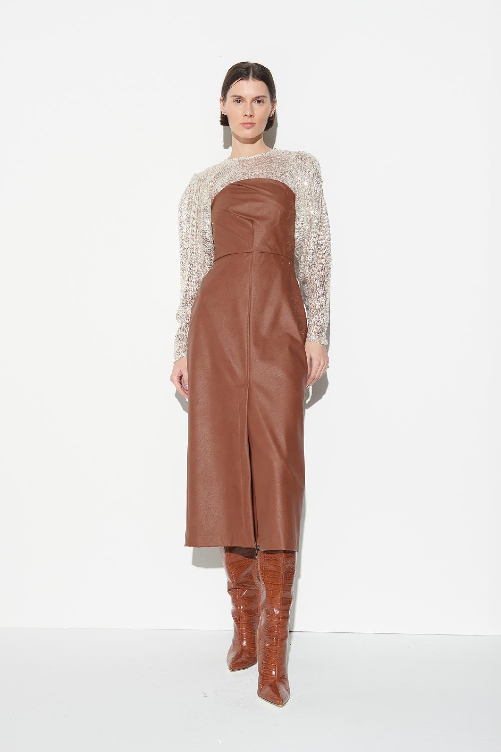 Soallure MAGLIA MANICHE A SBUFFO PAILLETTES Vendite Flash