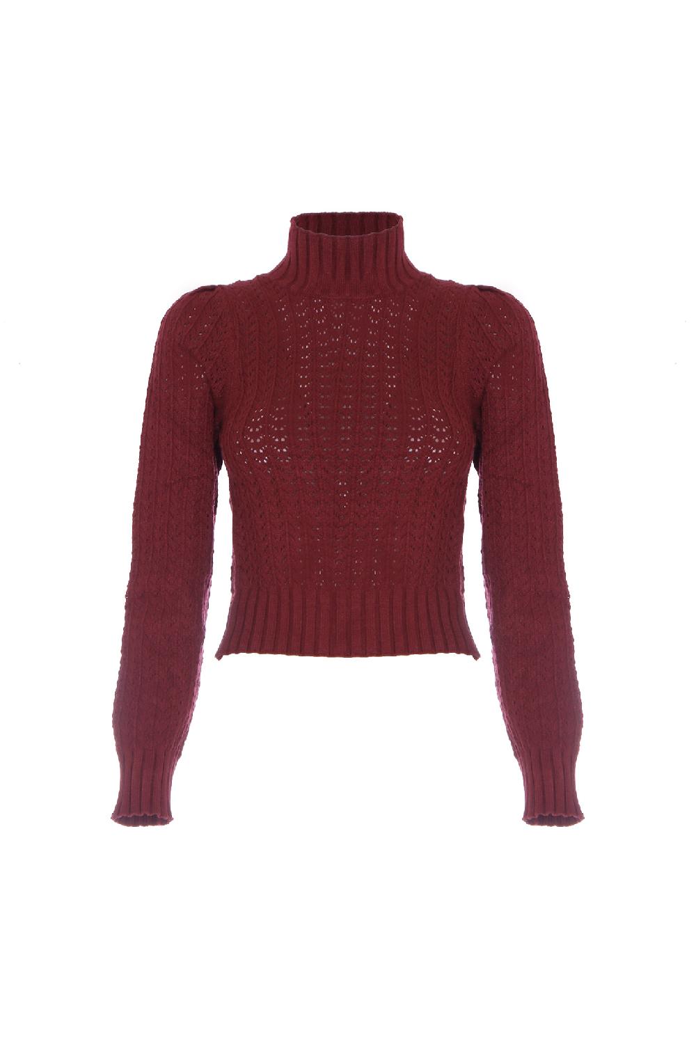 Soallure MAGLIA LUPETTO CROCHET In Saldo