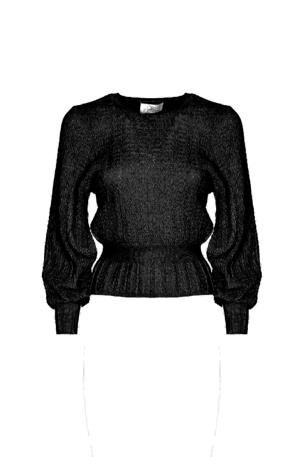 Soallure MAGLIA CROCHET GIROCOLLO Moda