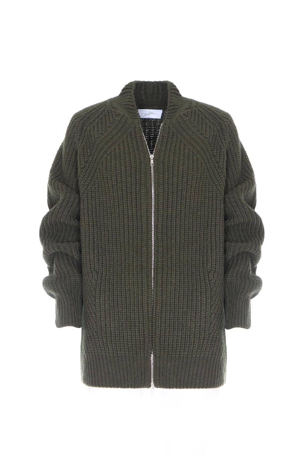 Soallure CARDIGAN ZIP IN LANA CARDATA Italy