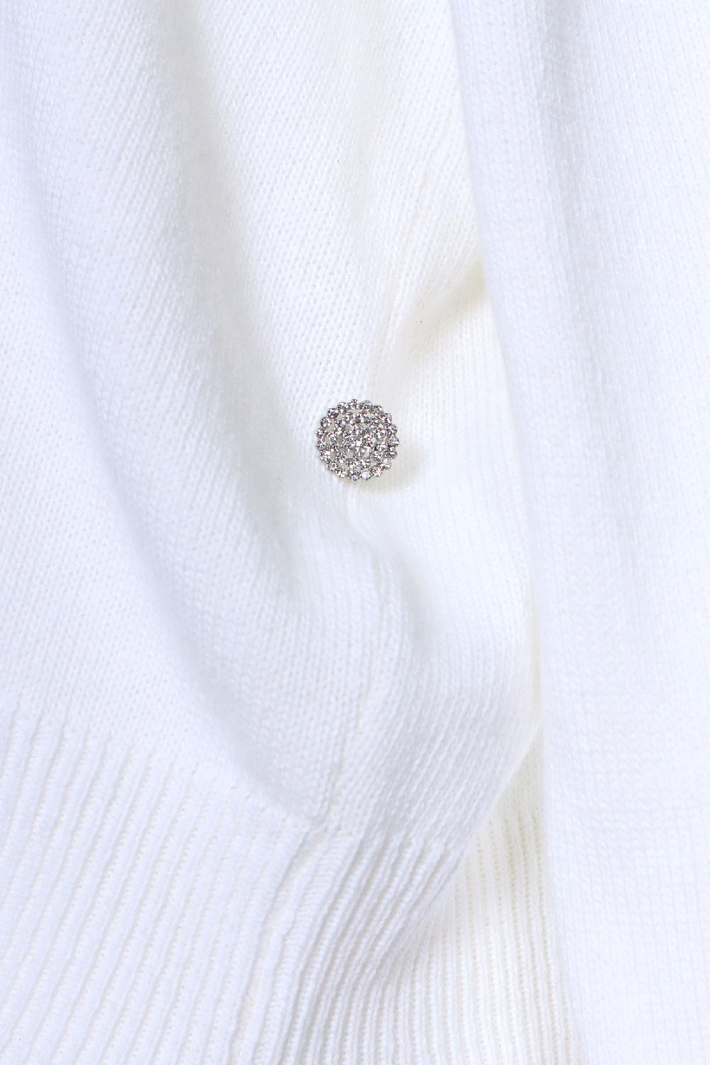 Soallure CARDIGAN BOTTONE GIOIELLO MISTO CACHEMIRE Promozione