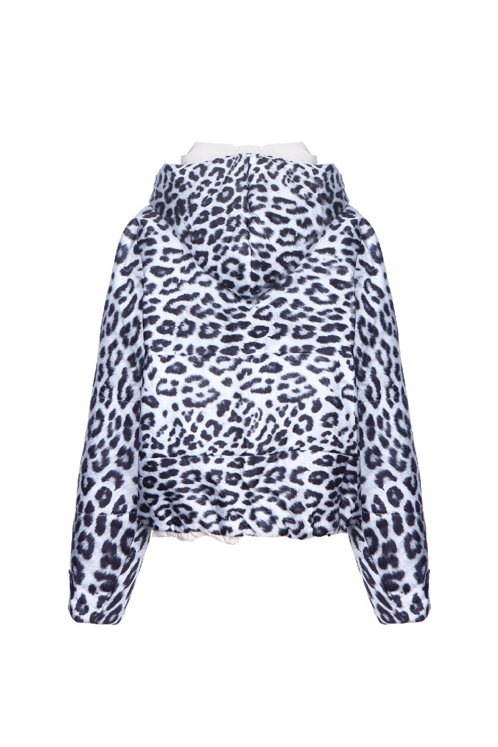 Soallure PIUMINO CON CAPPUCCIO FANTASIA LEOPARDATA Qualità Garantita