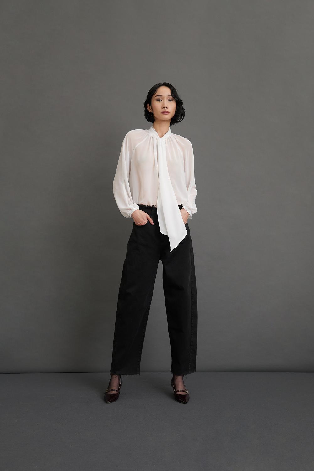 Soallure JEANS A CAROTA OVER FIT TAGLIO VIVO Sottocosto