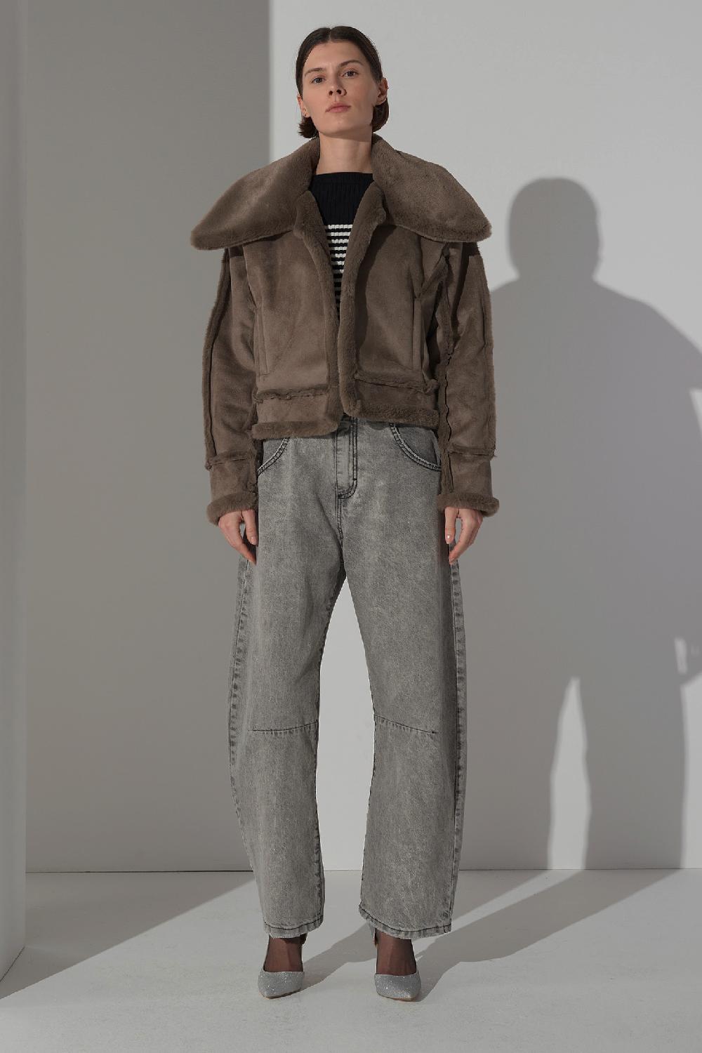 Soallure MAGLIA SLIM A COSTE E RIGHE Presa