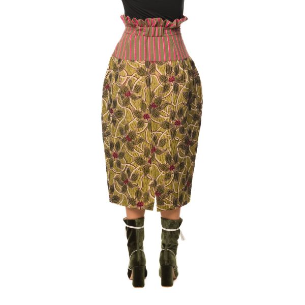 Stella Jean GONNA FLOREALE JACQUARD Promozione Limitata