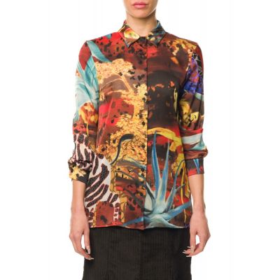 Stella Jean ANIMAL-PRINT SHIRT Saldi Di Fabbrica