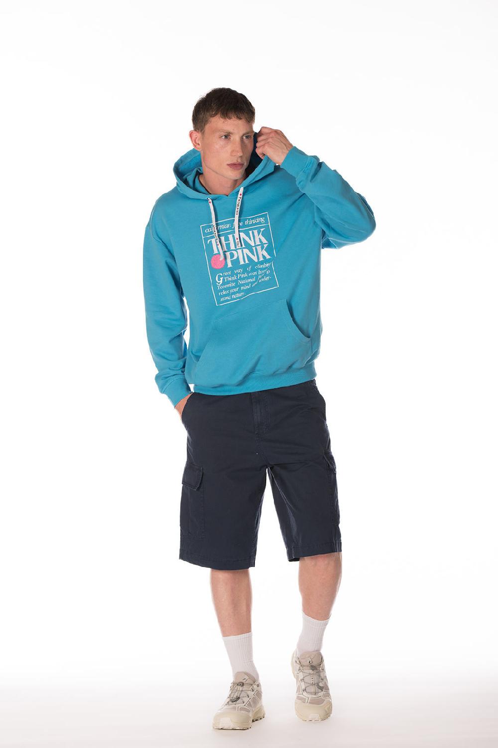 Think Pink Felpa unisex con Cappuccio tpm250s24 Saldi Di Fabbrica