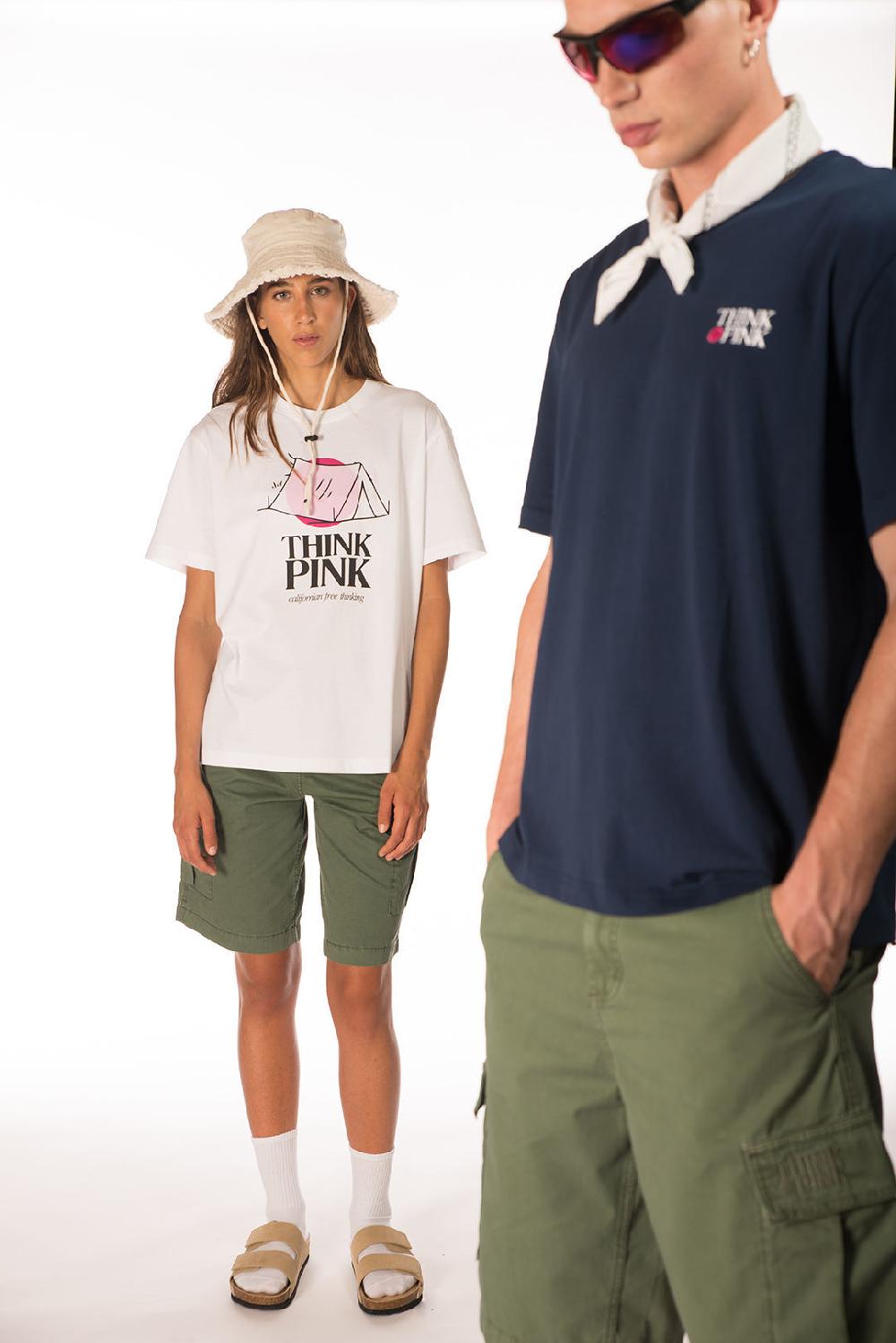 Think Pink Bermuda Cargo Unisex tpm302s24 In Saldo