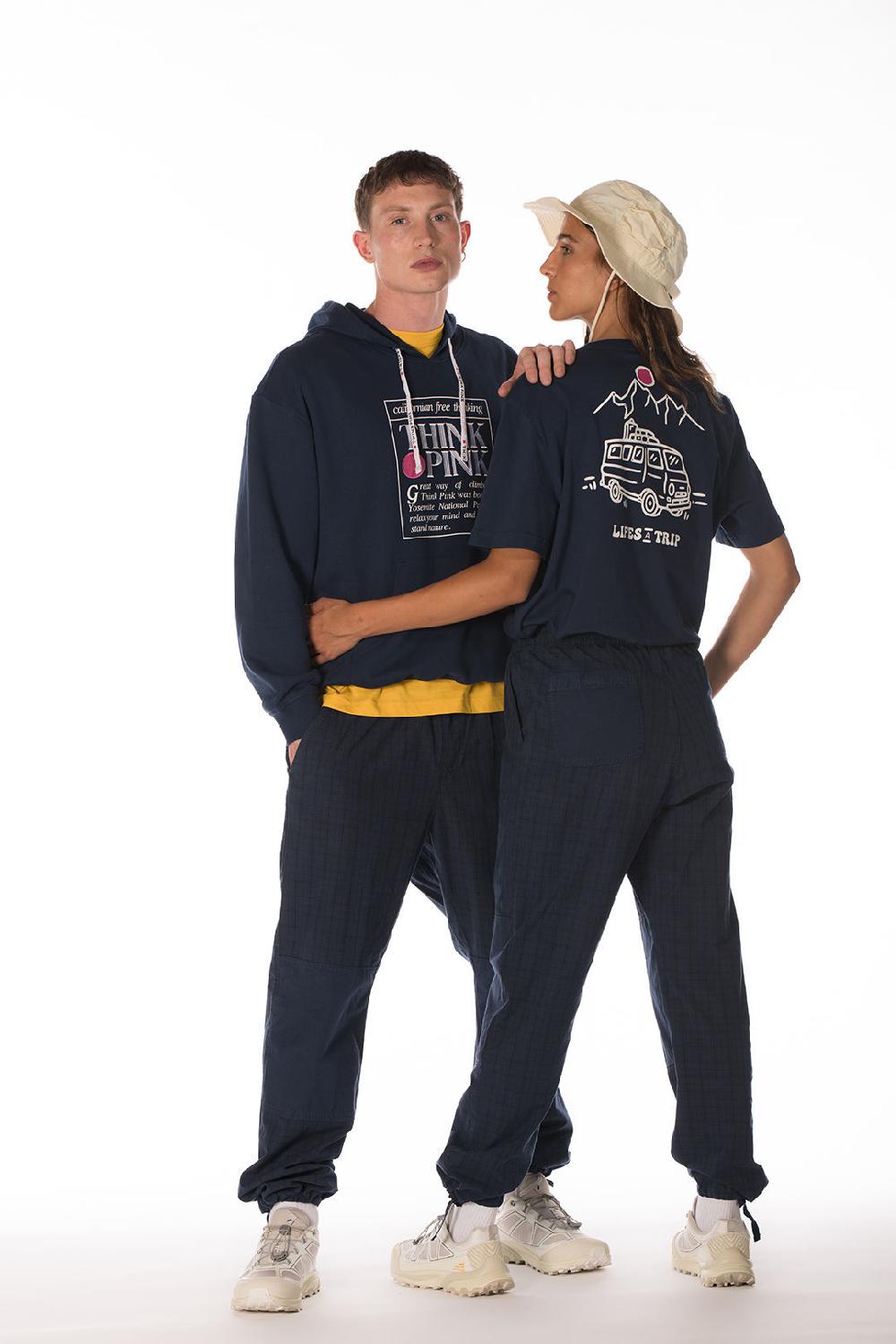 Think Pink Pantaloni Calanque Unisex tpm300s24 Moda