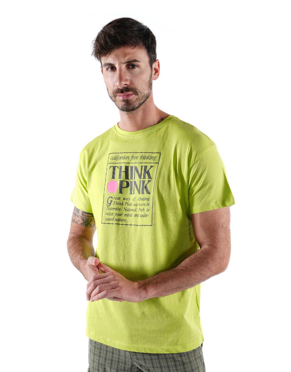 Think Pink T-shirt Uomo Manica Corta ss2200 Italia