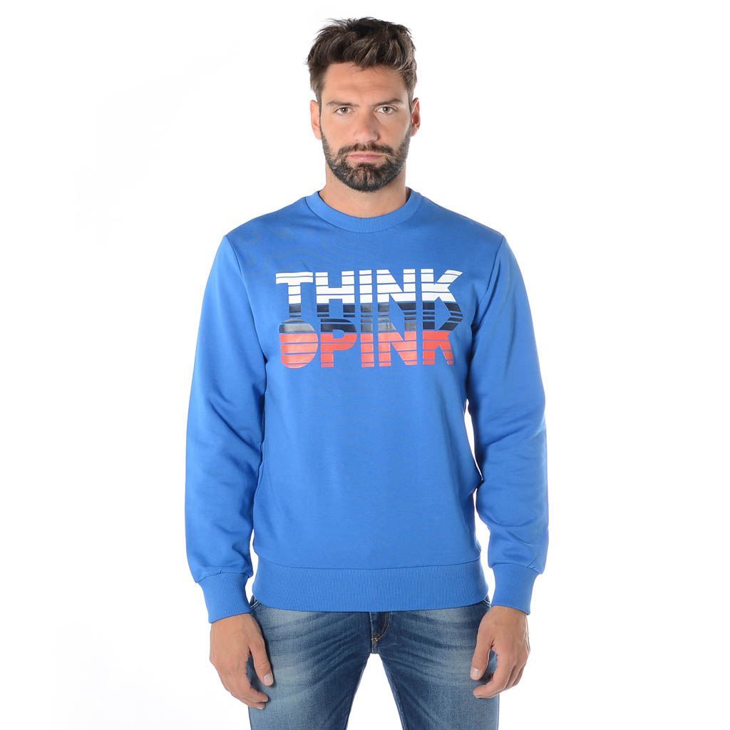 Think Pink Felpa Uomo Girocollo ss1907 Negozi Online