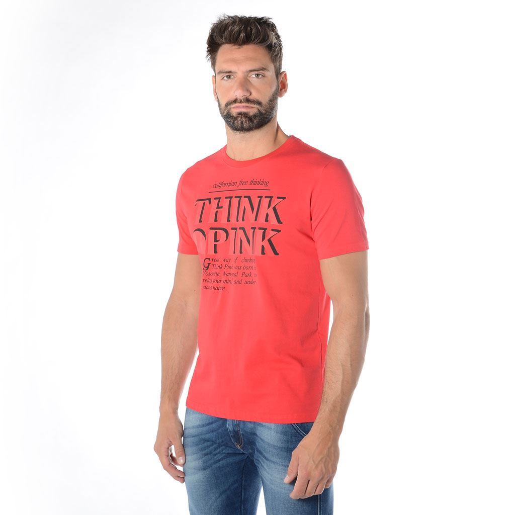 Think Pink T-shirt Uomo Manica Corta ss1900 Acquista Ora