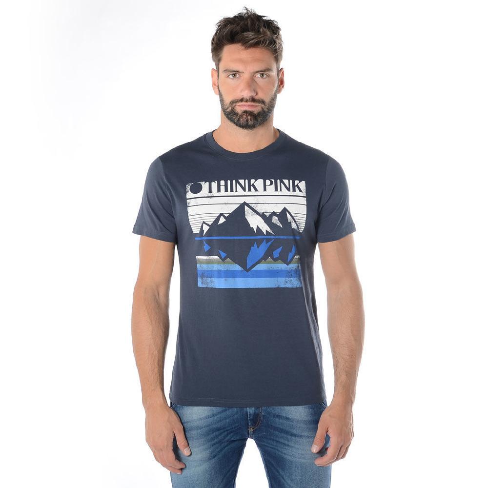 Think Pink T-shirt Uomo Manica Corta ss1907 In Vendita