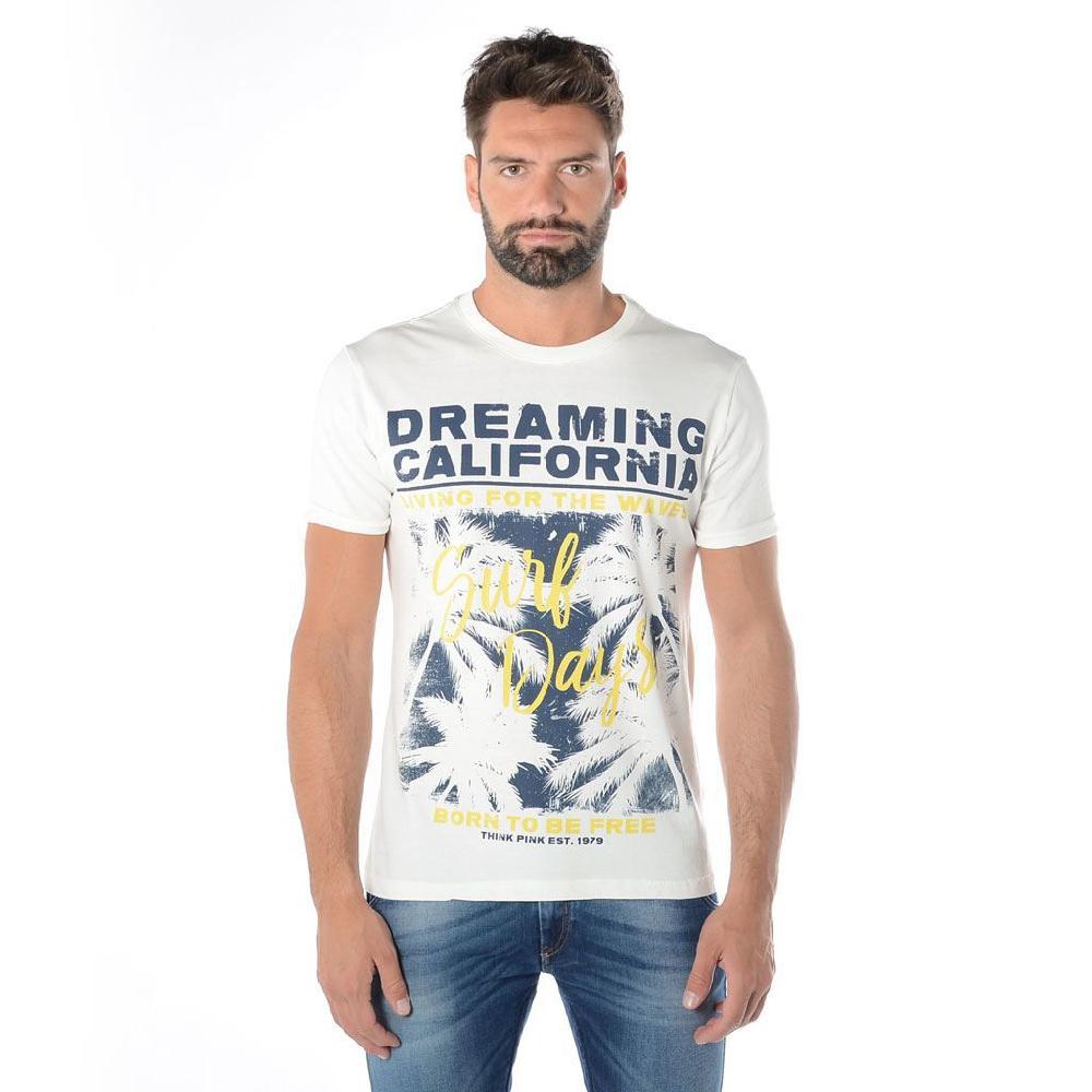Think Pink T-shirt Uomo Manica Corta ss1911 Shopping Online