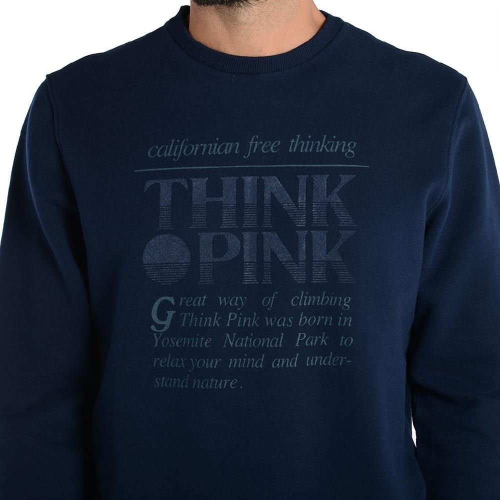 Think Pink Felpa Uomo Girocollo fw1800 In Vendita