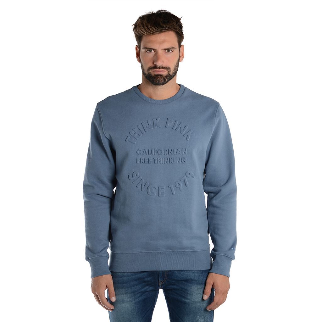 Think Pink Felpa Uomo Girocollo fw1801 Saldi