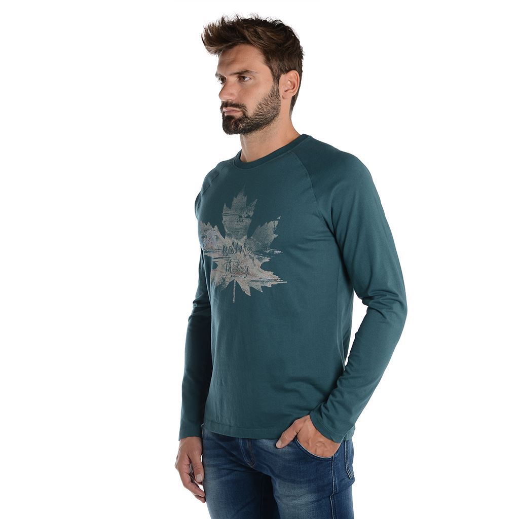 Think Pink T-shirt Uomo Manica Lunga fw1804 In Saldo