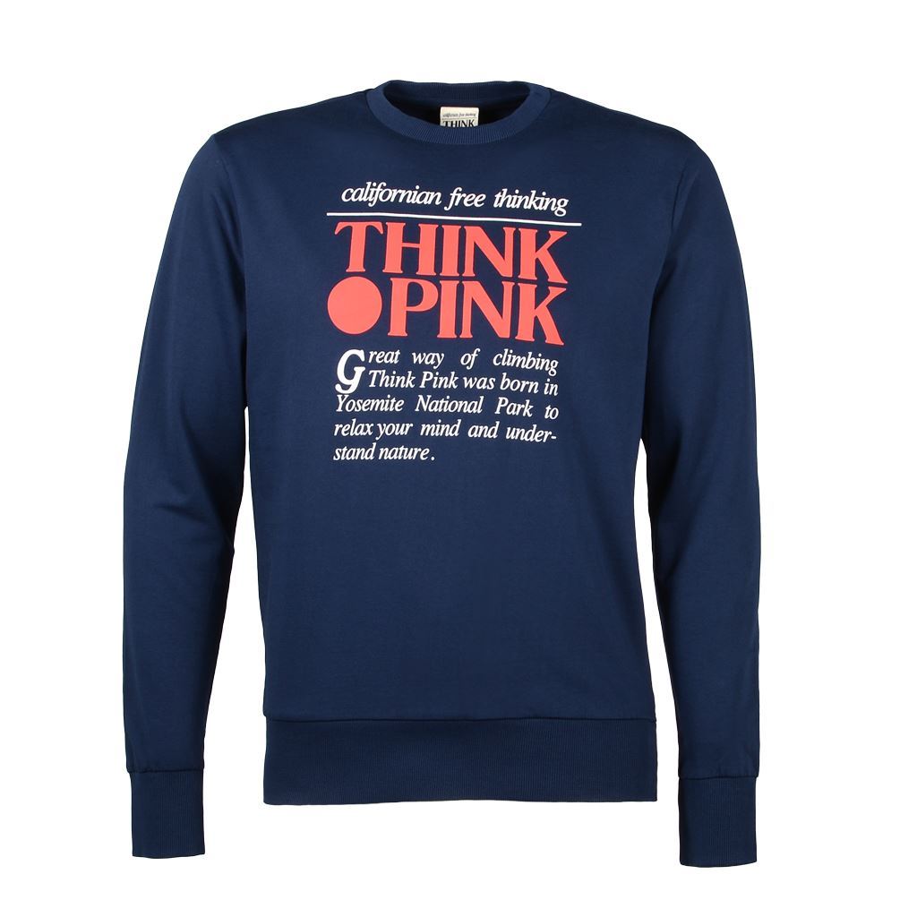 Think Pink Felpa Uomo Girocollo ss1800 Qualità