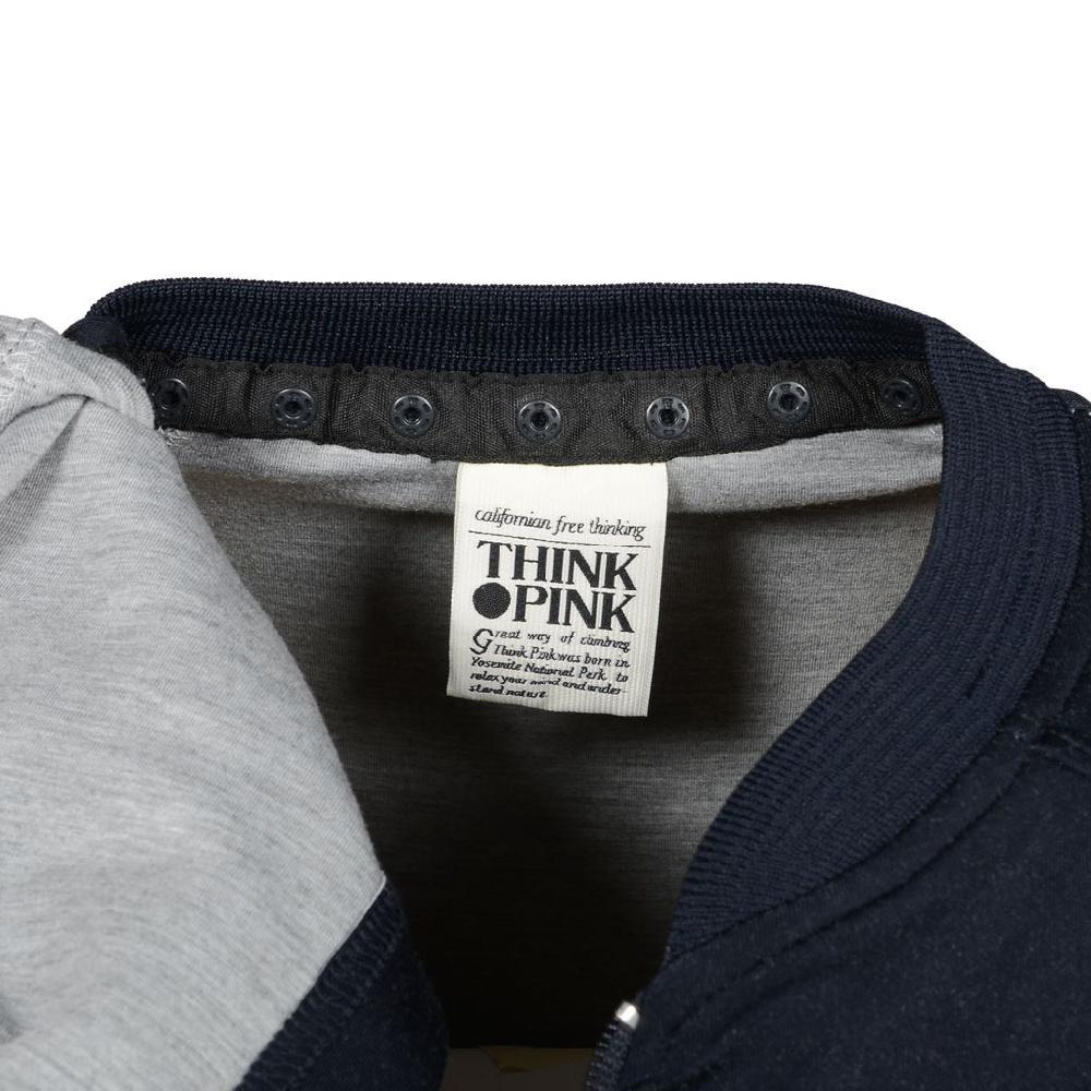 Think Pink Felpa Uomo Zip e Cappuccio ss1804 Pezzi Unici