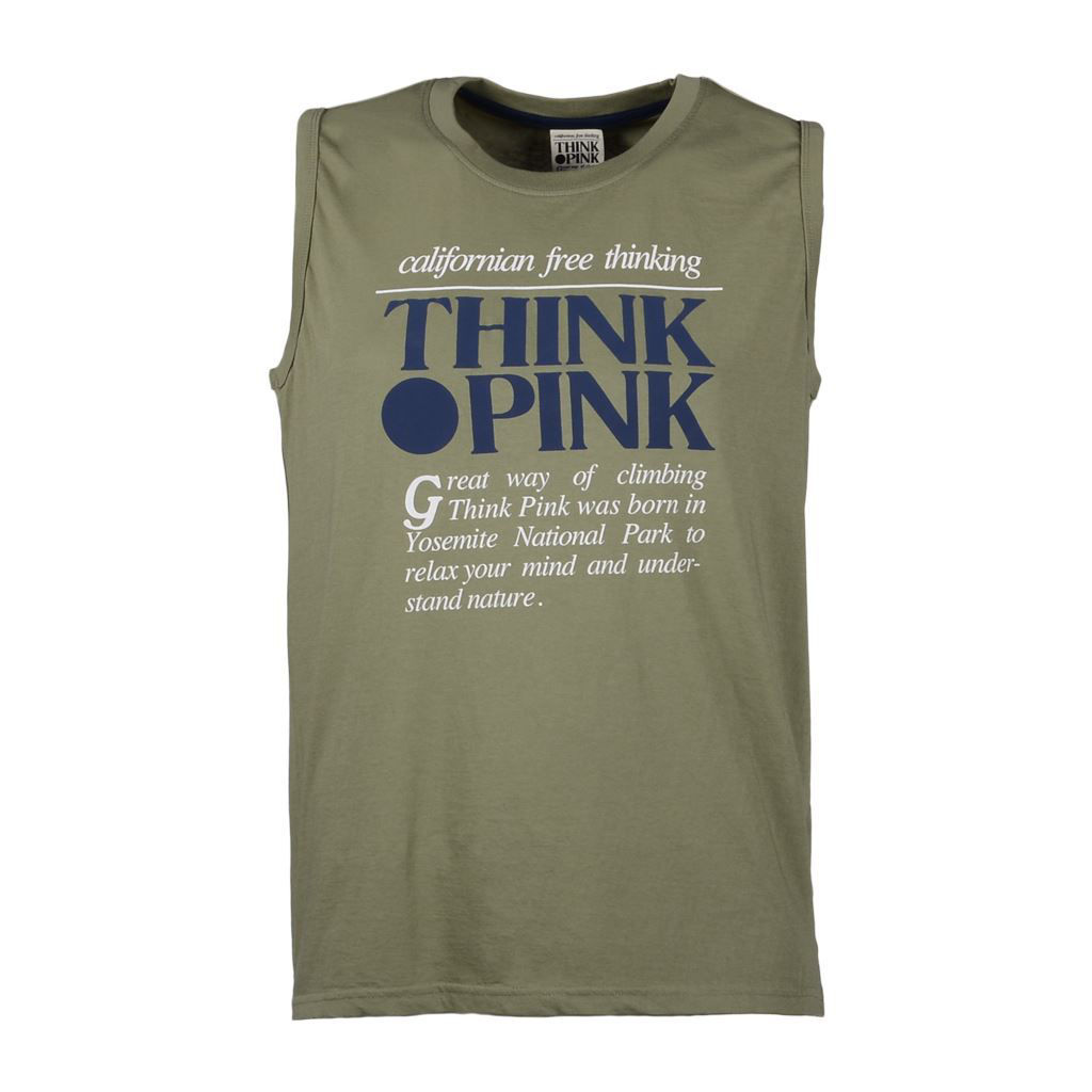 Think Pink Canotta Uomo ss1814 Prezzo Ridotto
