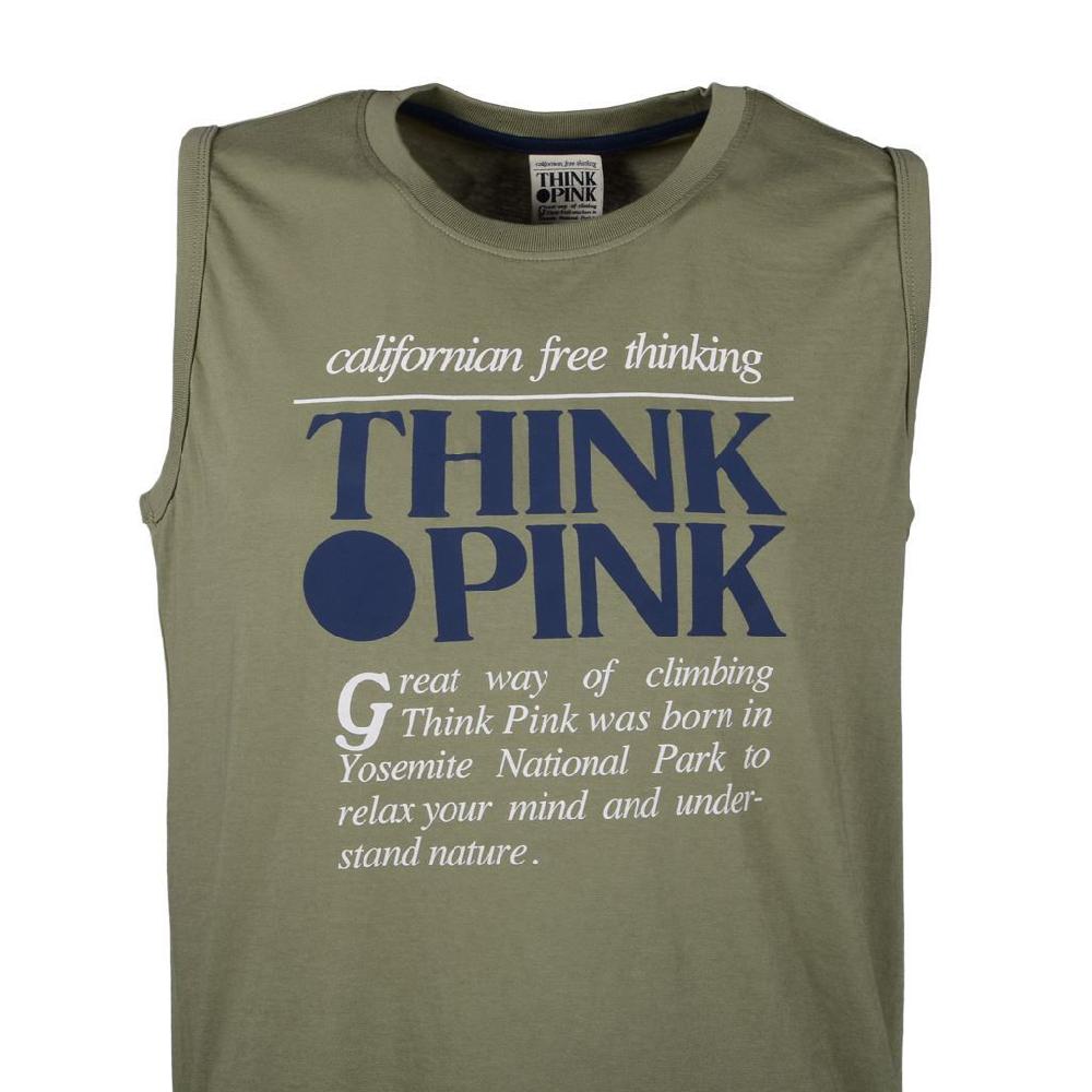 Think Pink Canotta Uomo ss1814 Prezzo Ridotto