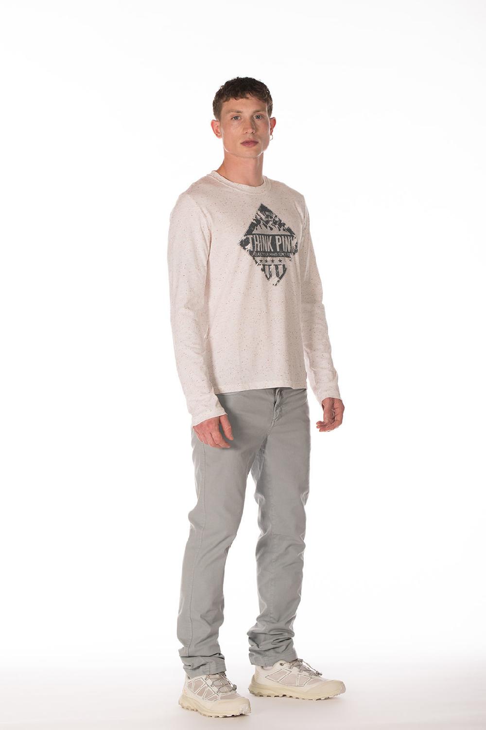 Think Pink T-shirt Uomo Manica Lunga fw1502 Saldi