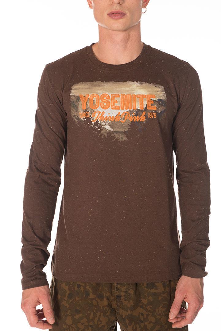 Think Pink T-shirt Uomo Manica Lunga fw1504 Offerte