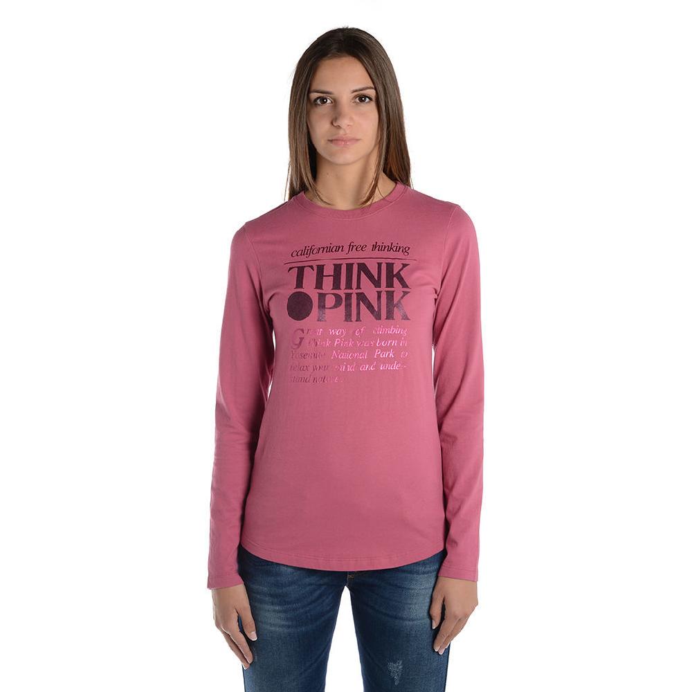 Think Pink T-shirt Donna Manica Lunga fw1800 Convenienza