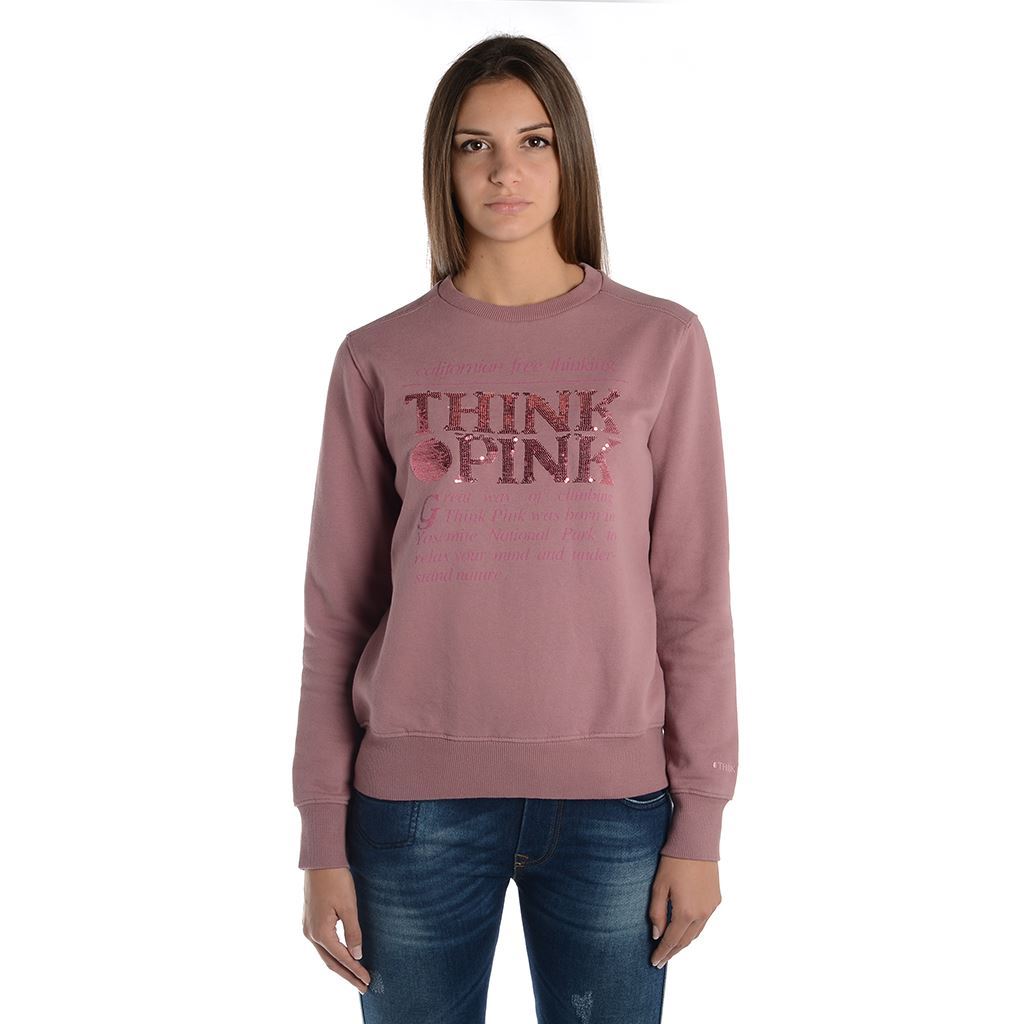 Think Pink Felpa Donna Girocollo fw1800 Presa