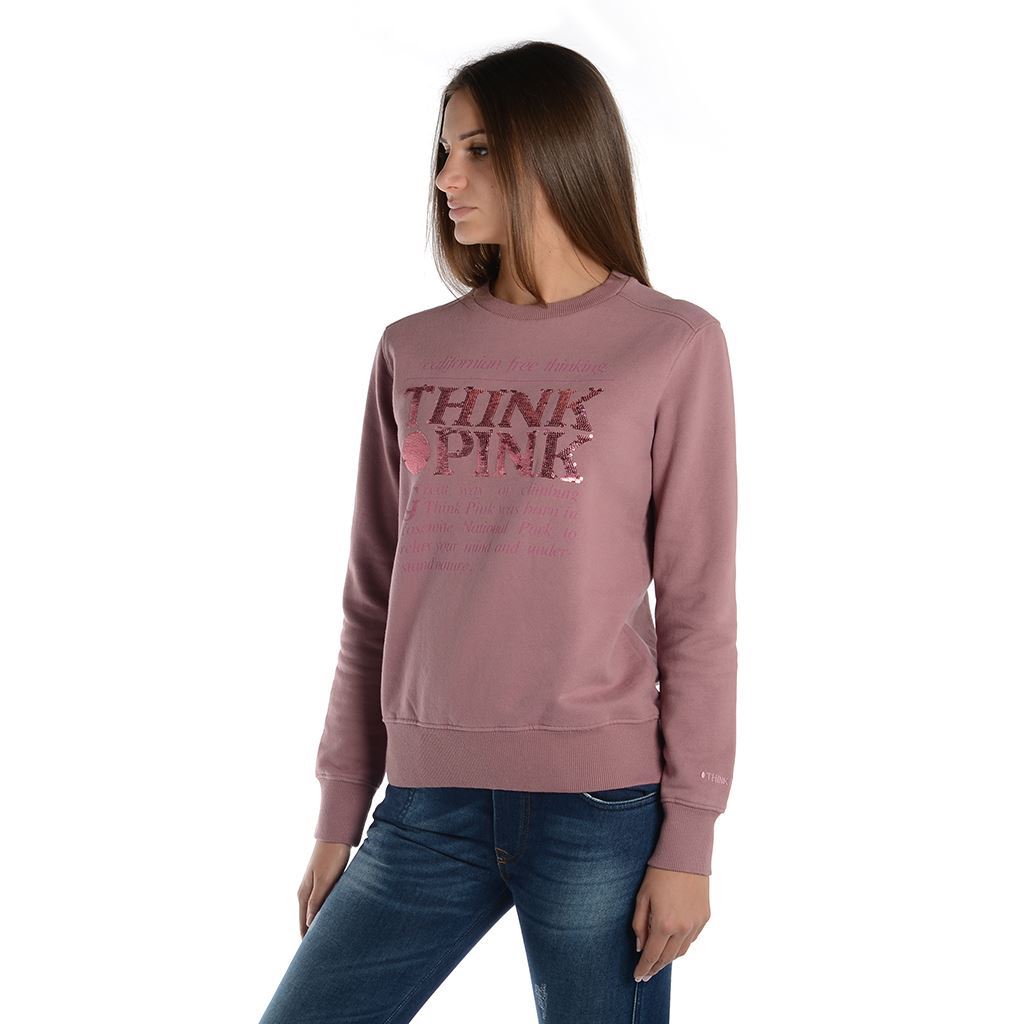 Think Pink Felpa Donna Girocollo fw1800 Presa