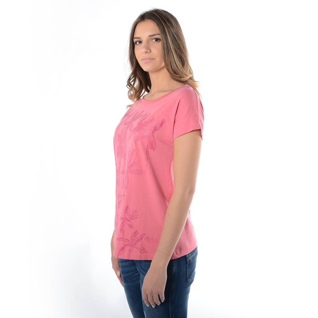 Think Pink T-shirt Donna Manica Corta ss1902 Sottocosto