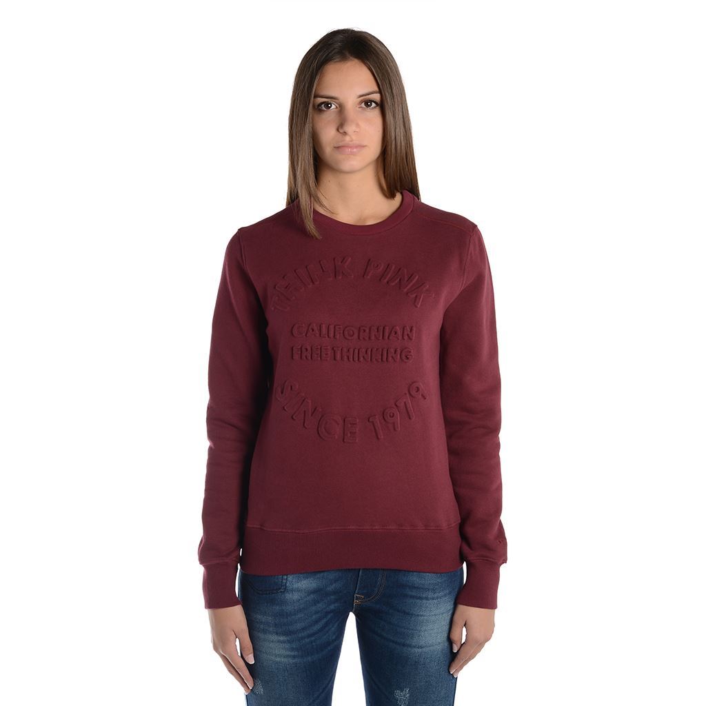 Think Pink Felpa Donna Girocollo fw1801 Saldi