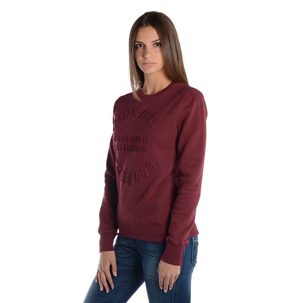 Think Pink Felpa Donna Girocollo fw1801 Saldi