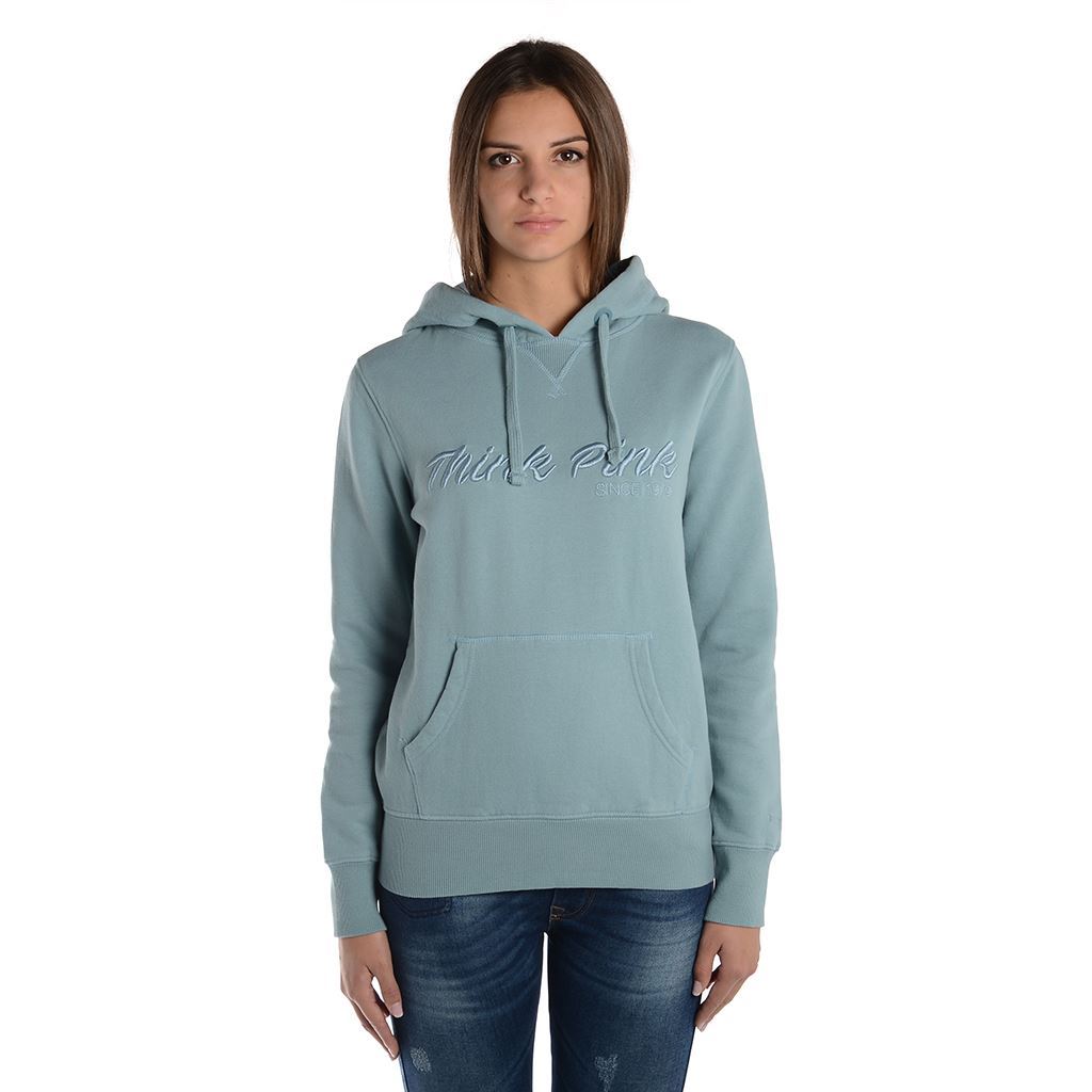 Think Pink Felpa Donna con Cappuccio fw1802 Offerte