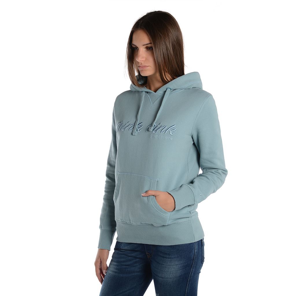 Think Pink Felpa Donna con Cappuccio fw1802 Offerte