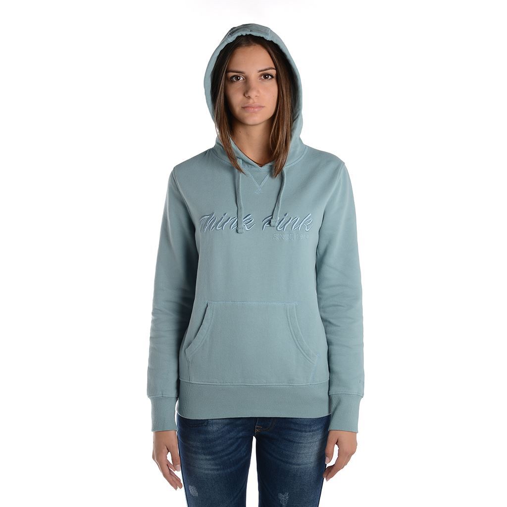 Think Pink Felpa Donna con Cappuccio fw1802 Offerte